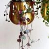 Hanging String Of Hearts & Atsu Brass Hanging Planter
