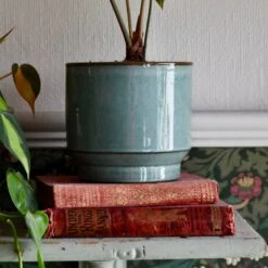 Aqua Premium Glaze Planter (14cm Indoor Plant Pot) -Happy House Plants Sale Store DSC 2899