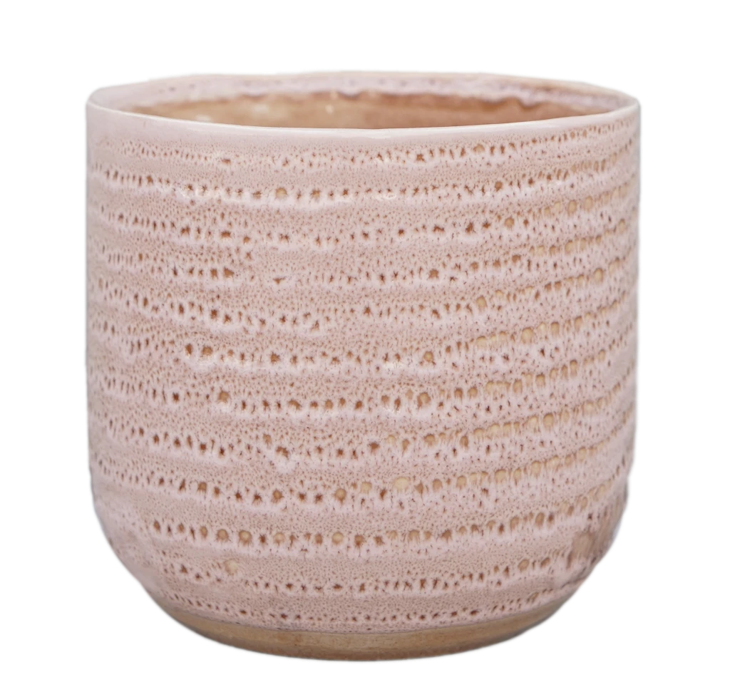 Morganite Reactive Glaze Planter H13Cm D13Cm (13cm Pot) 2 Morganite Reactive Glaze Planter H13Cm D13Cm (13cm Pot) - Image 2
