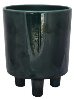 Pisa Emerald Planter | 16cm Pots | Designer Pots -Happy House Plants Sale Store d PEP19