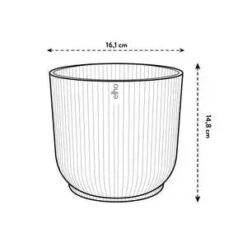 Vibes Fold Round 16cm Soft Pink -Happy House Plants Sale Store vibes 16cm incl measurements.jpg 2